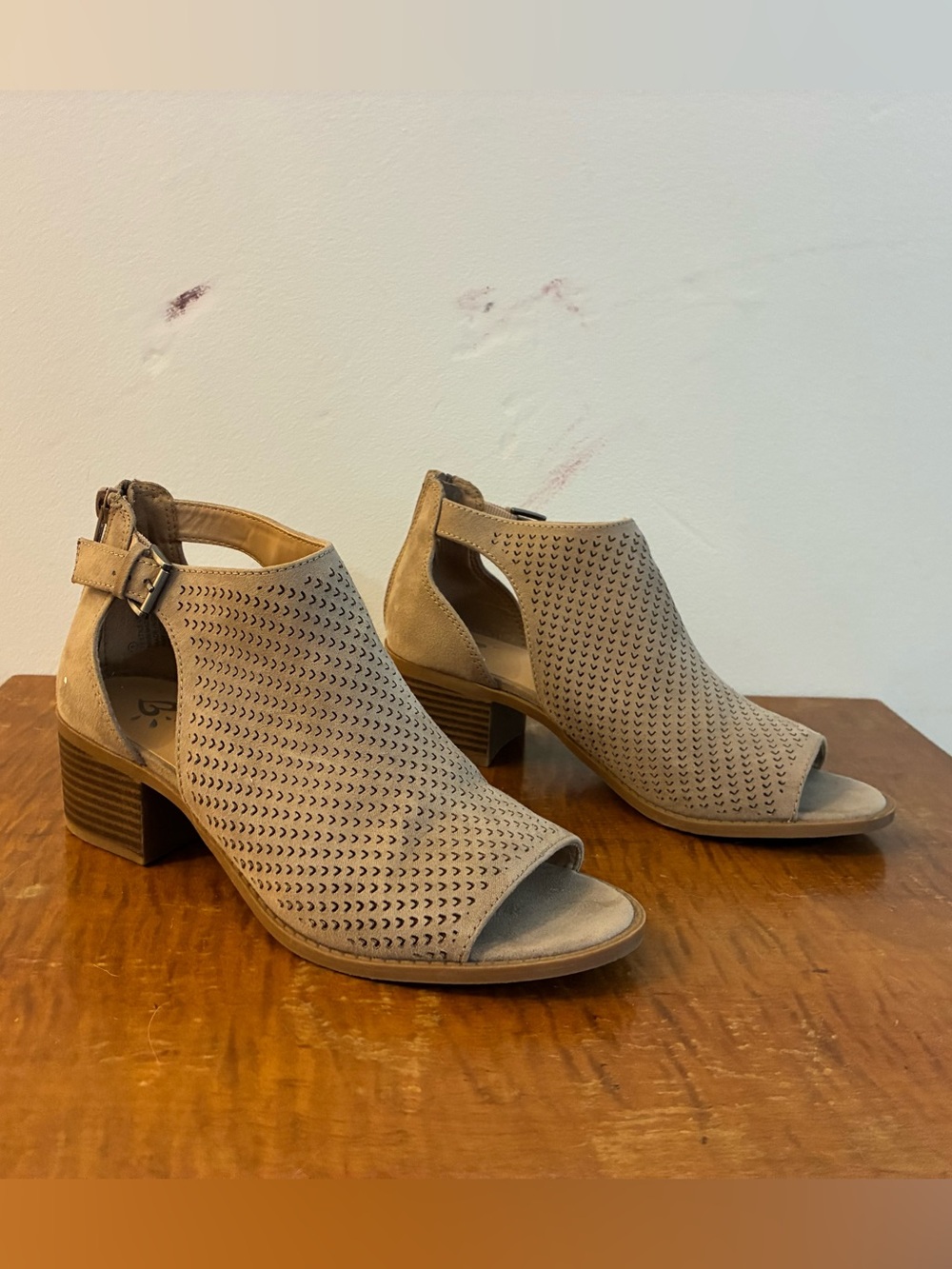Cutout Block Heel Sandals